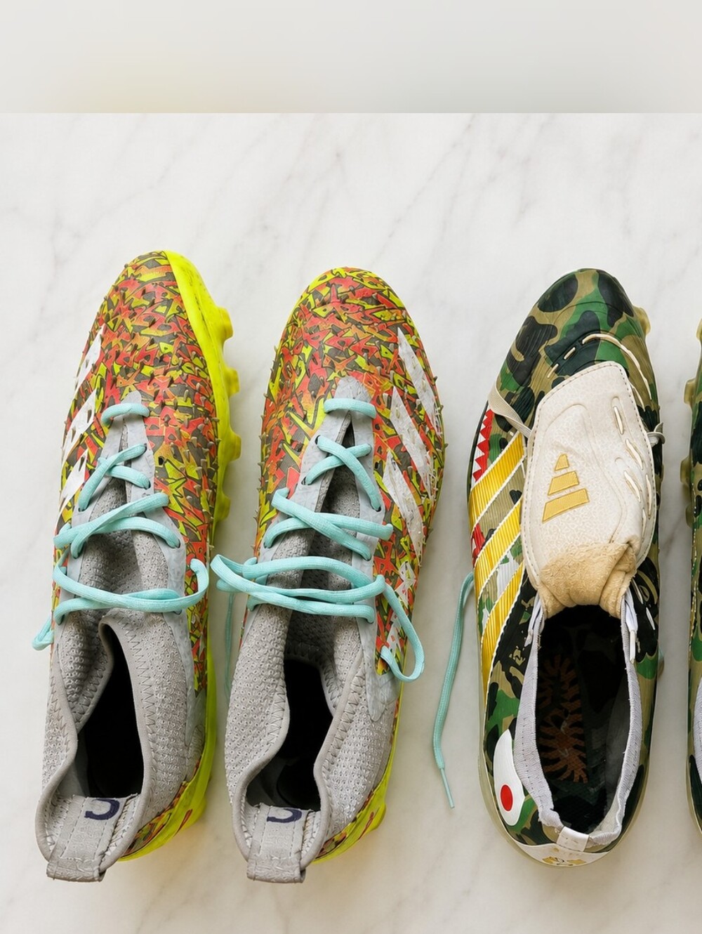 Adidas x BAPE Predator Elite FG + F50 Soccer Cleats 2 Pair Bundle